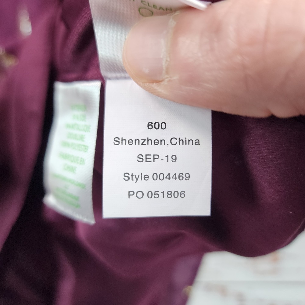 Lilly Pulitzer Shea Silk Dress 4 Cabernet Berry Metallic Gold Diamond Clip Shift - Picture 6 of 8